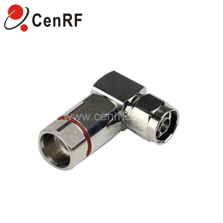 Adapter N-Male Right Angle Connector For 1/2'' Coaxial Cable